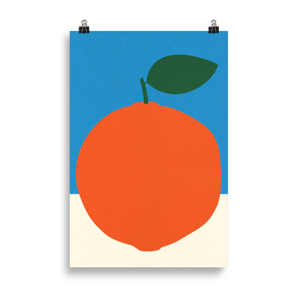 Poster Art Print Illustration – Orange