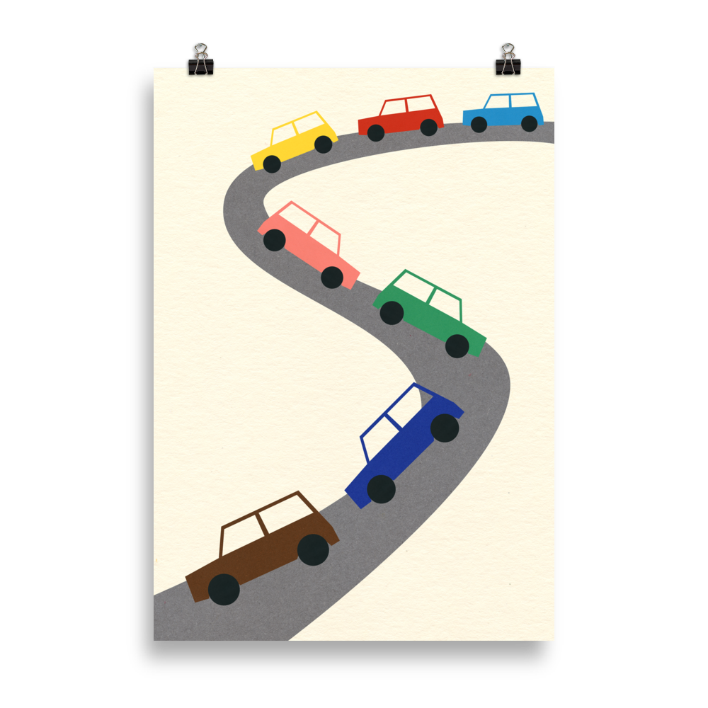 Poster Art Print Illustration – Traffic