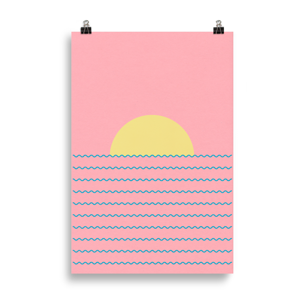Poster Art Print Illustration – Every Day The Sun Rises