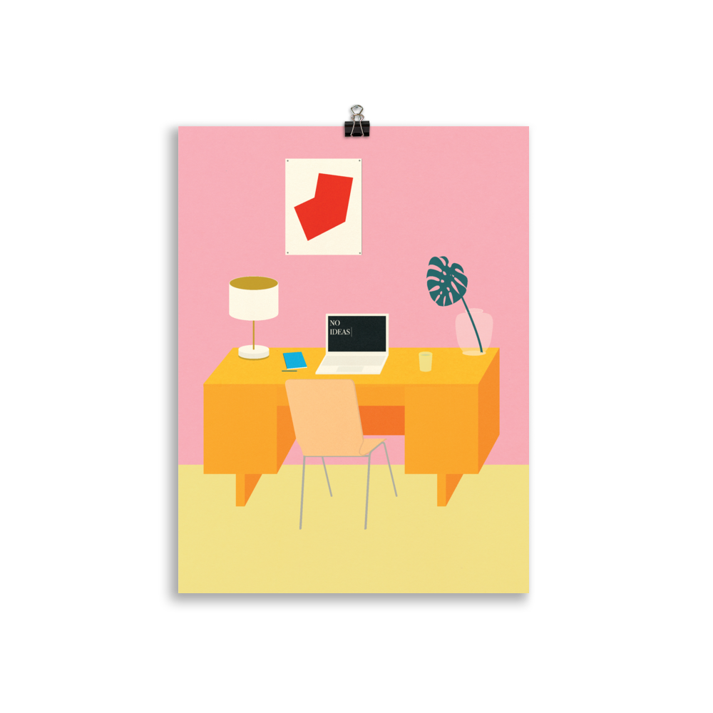 Poster Art Print Illustration – NO IDEAS