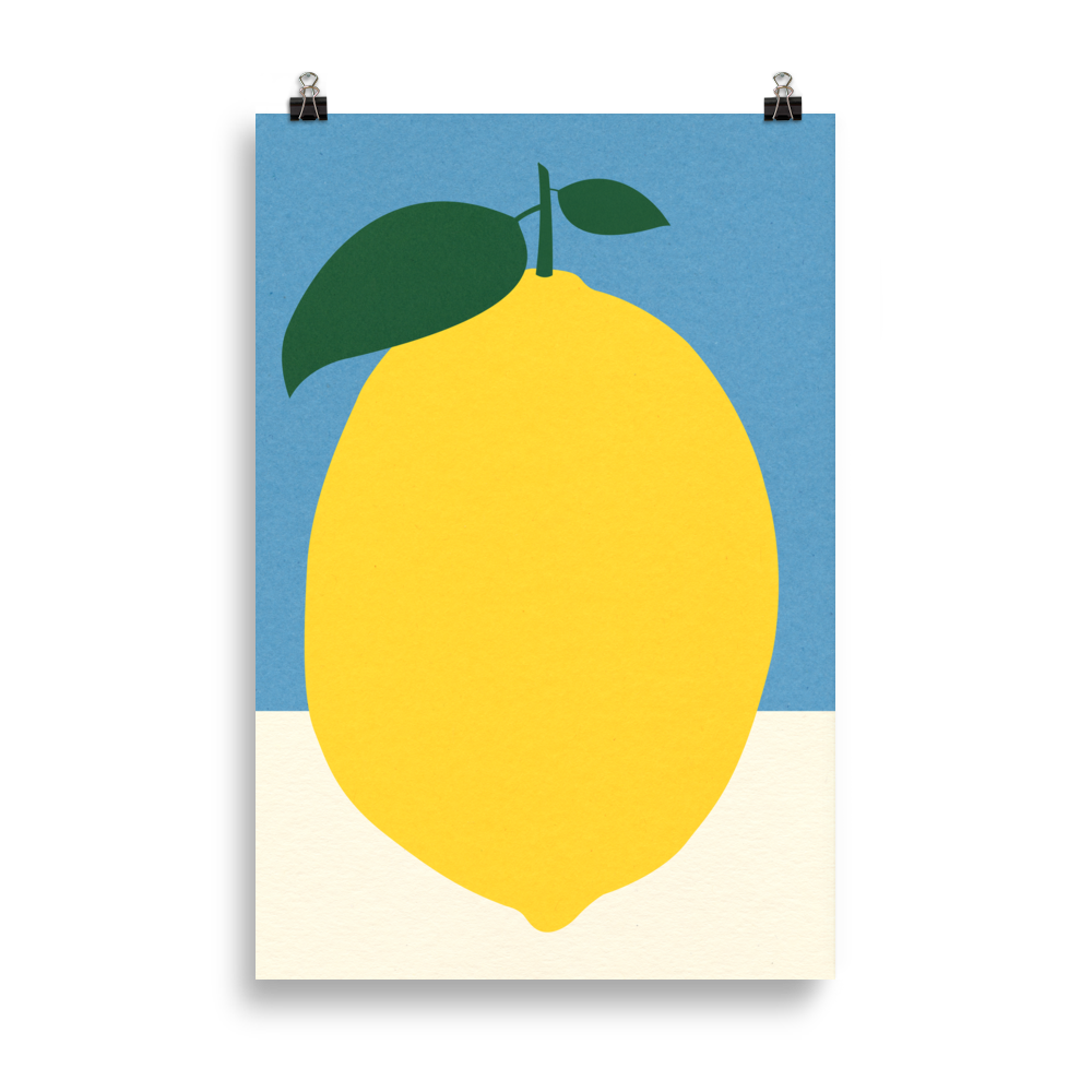 Poster Art Print Illustration – Lemon