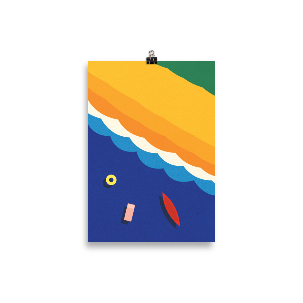 Poster Art Print Illustration – Beach Life
