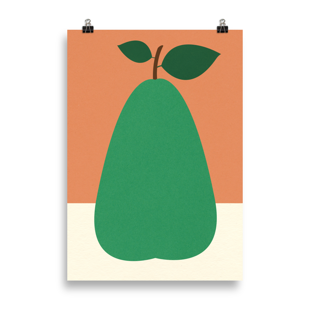 Poster Art Print Illustration – Pear