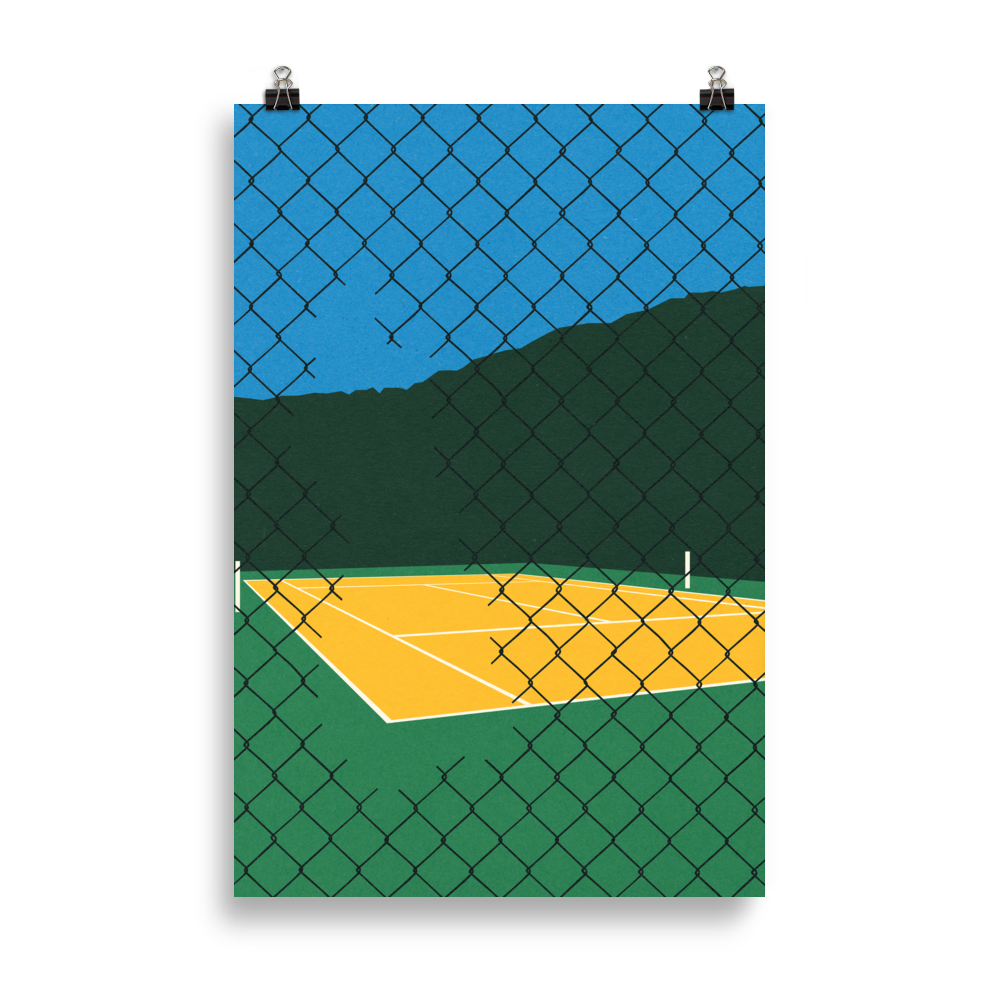 Poster Art Print Illustration – Forest Hills Tennis Club