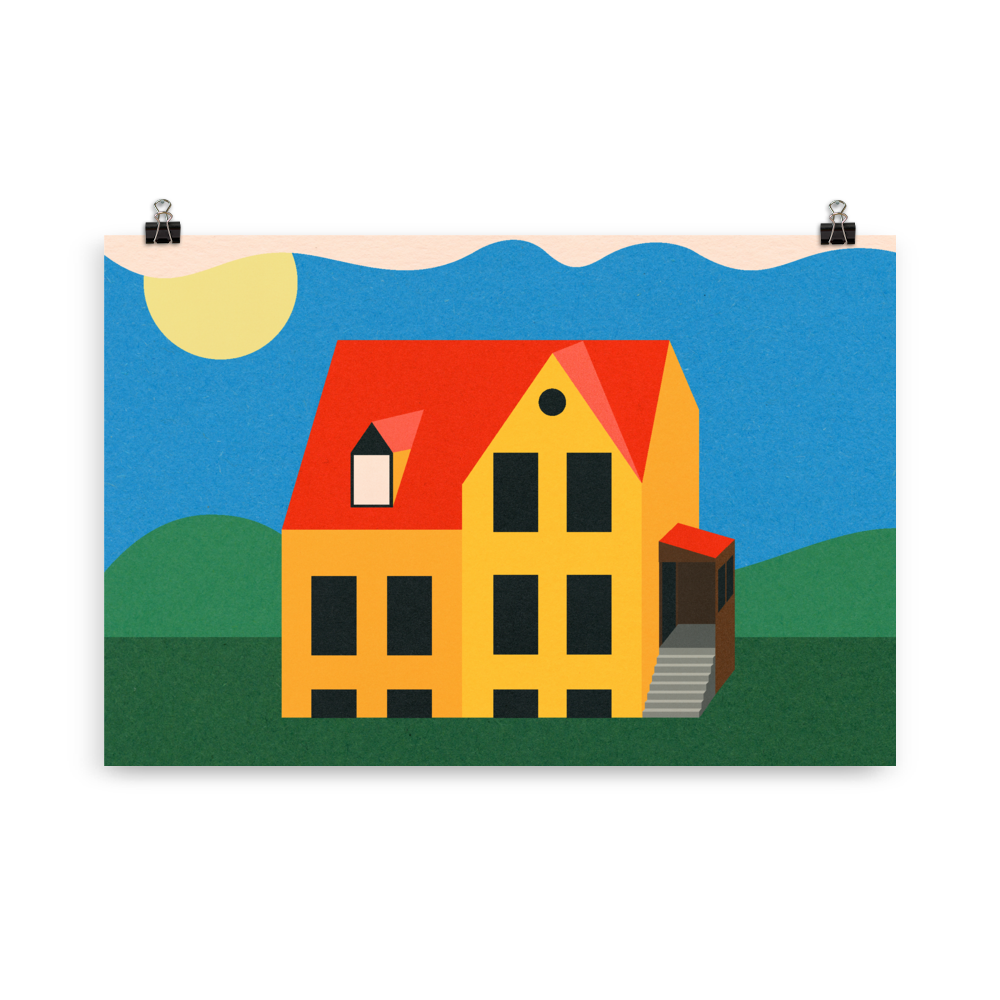 Poster Art Print Illustration – Not My House Anymore