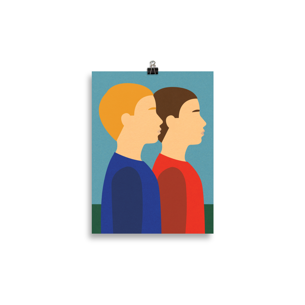 Poster Art Print Illustration – Two Brothers