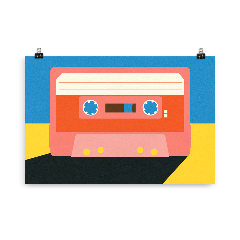 Poster Art Print Illustration – Coral Tape