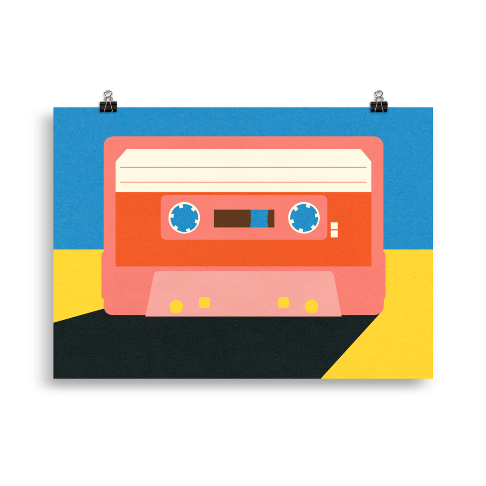 Poster Art Print Illustration – Coral Tape