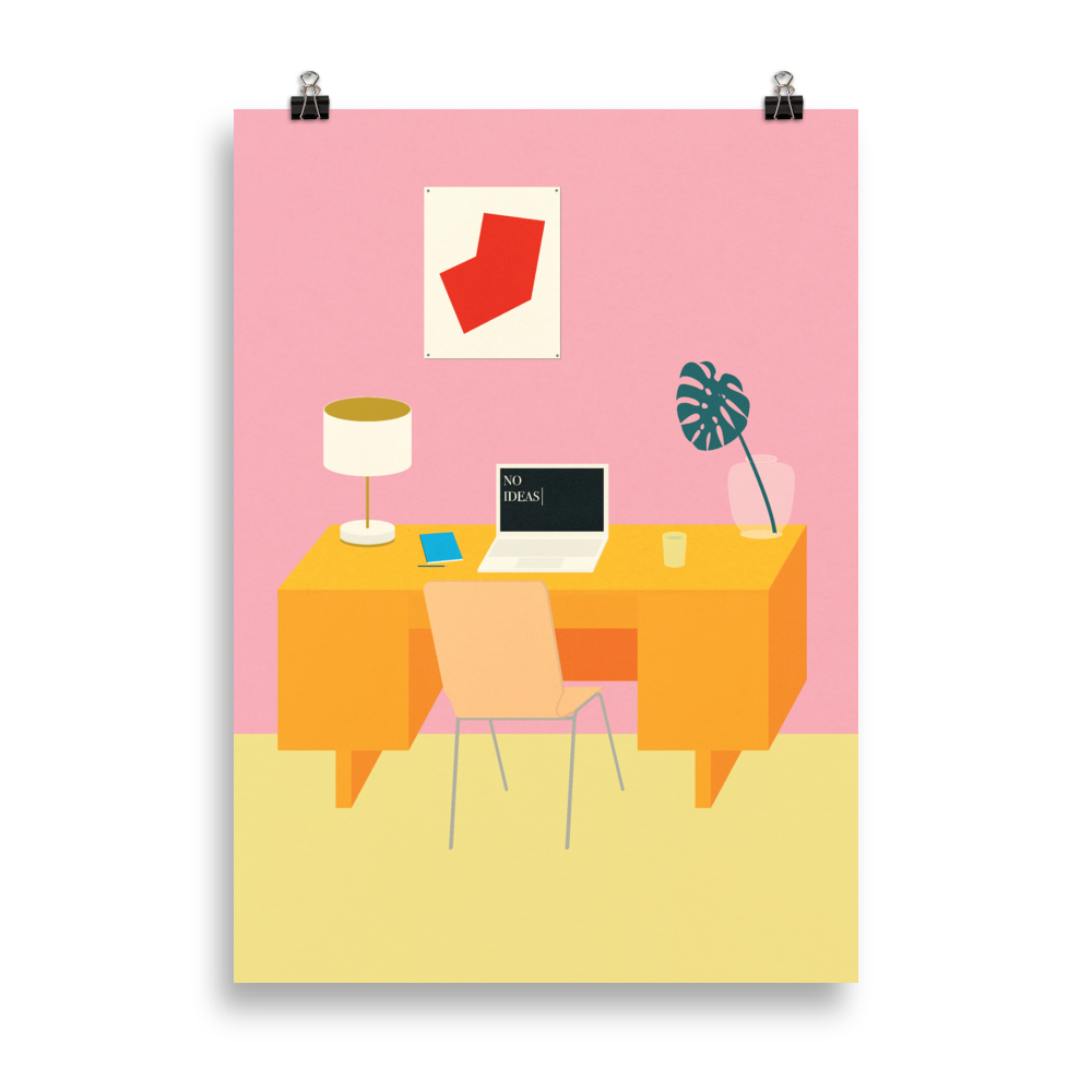 Poster Art Print Illustration – NO IDEAS