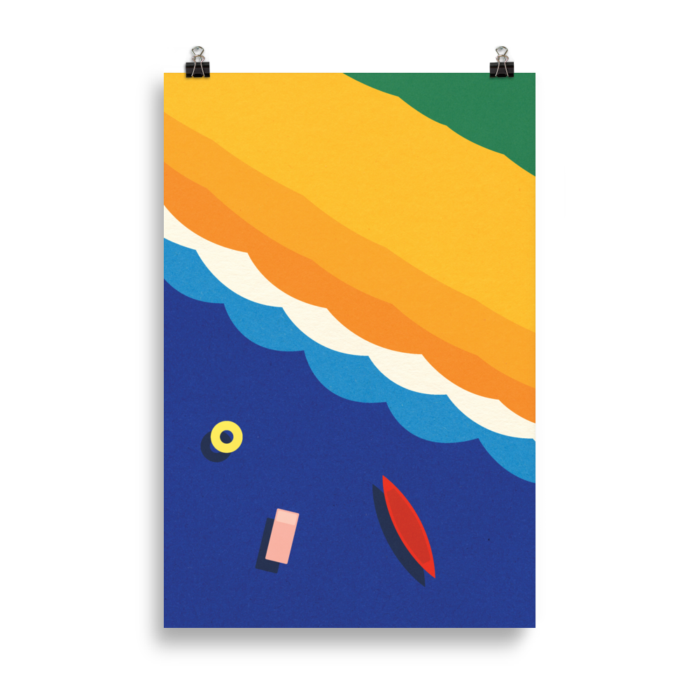 Poster Art Print Illustration – Beach Life