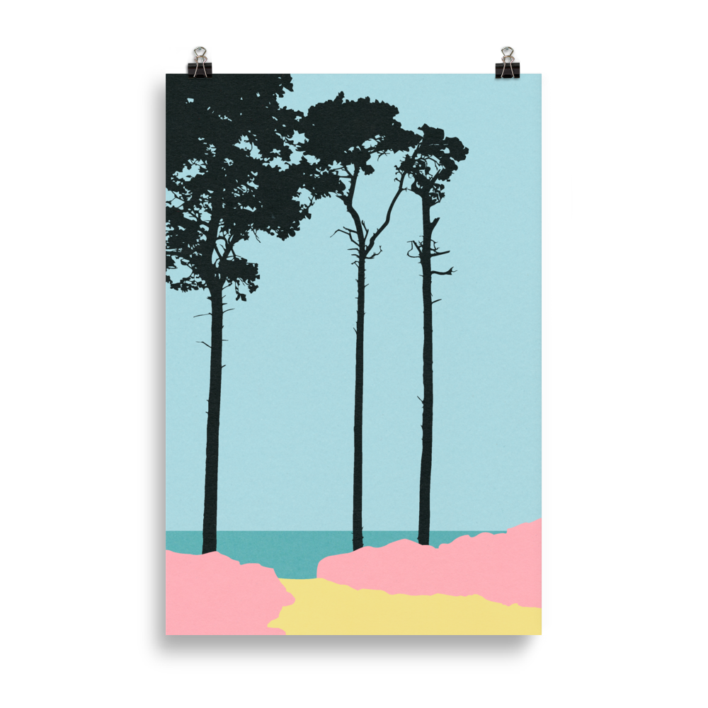 Poster Art Print Illustration – Weststrand