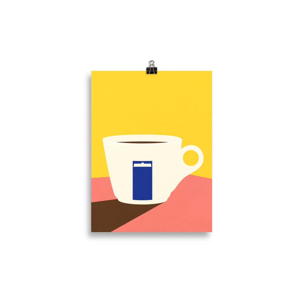 Poster Art Print Illustration – Cup of espresso