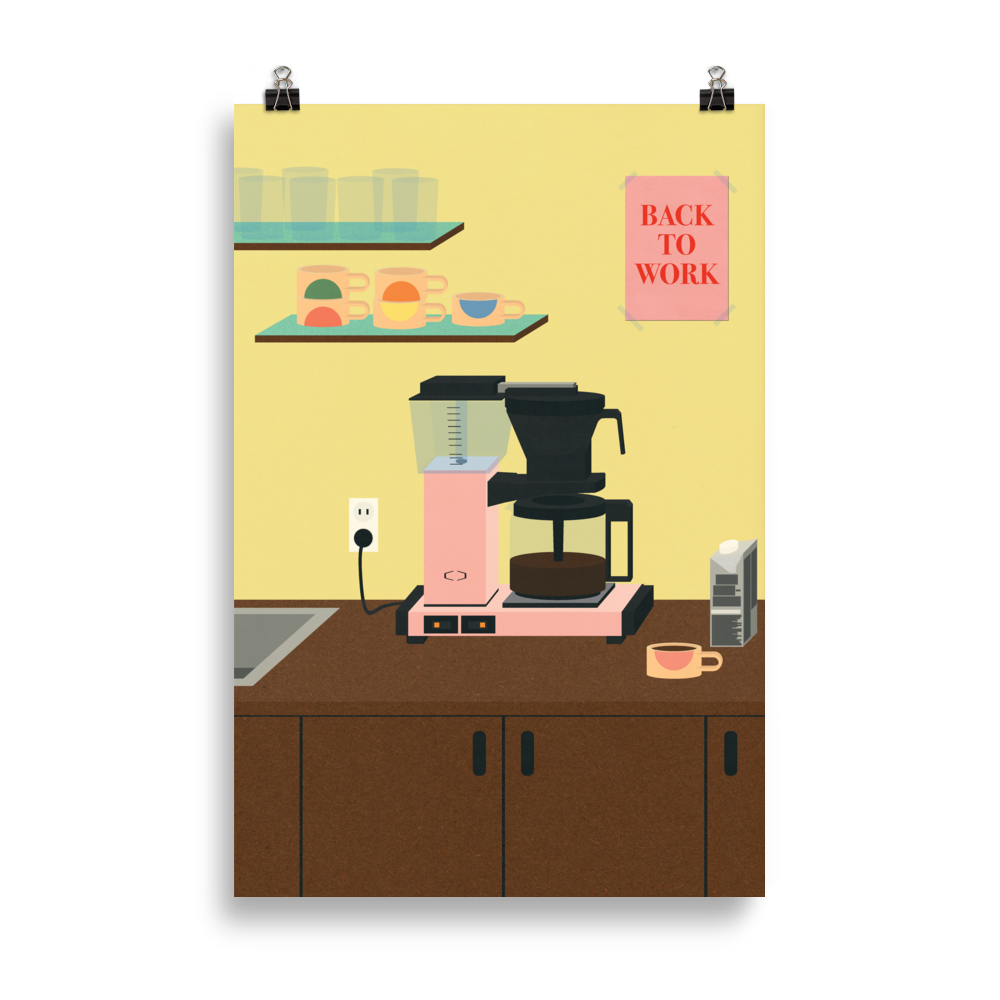 Poster Art Print Illustration – BACK TO WORK