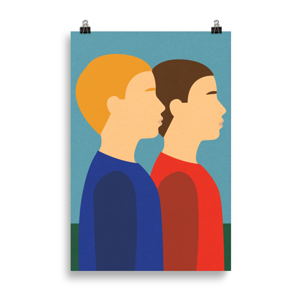 Poster Art Print Illustration – Two Brothers