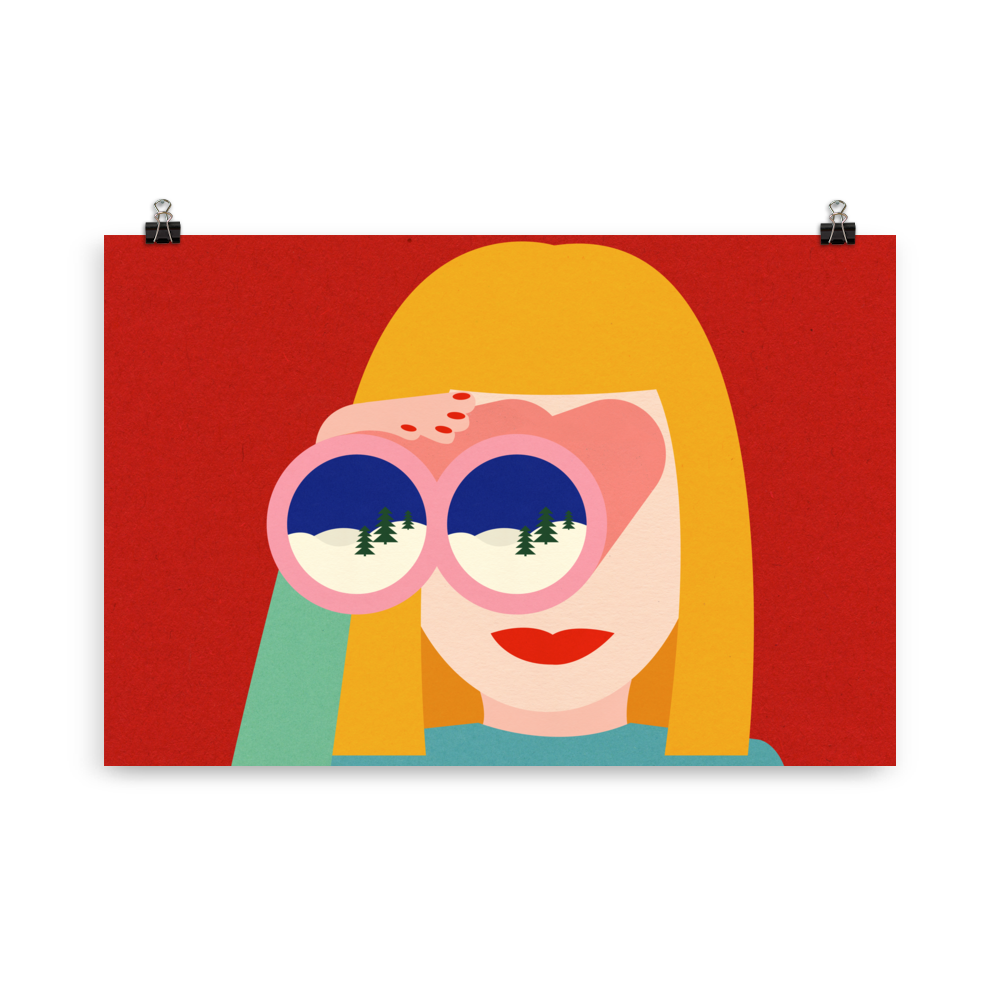 Poster Art Print Illustration – Waiting For Winter