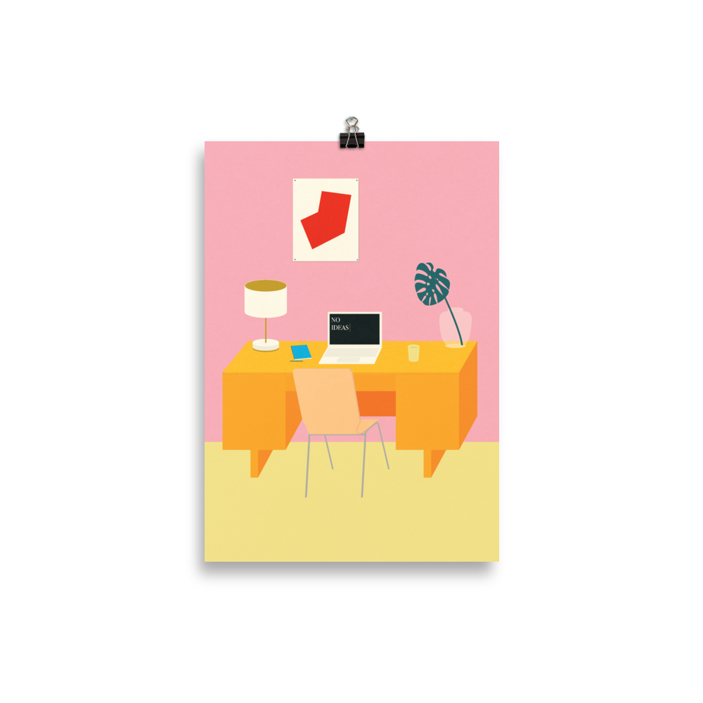 Poster Art Print Illustration – NO IDEAS