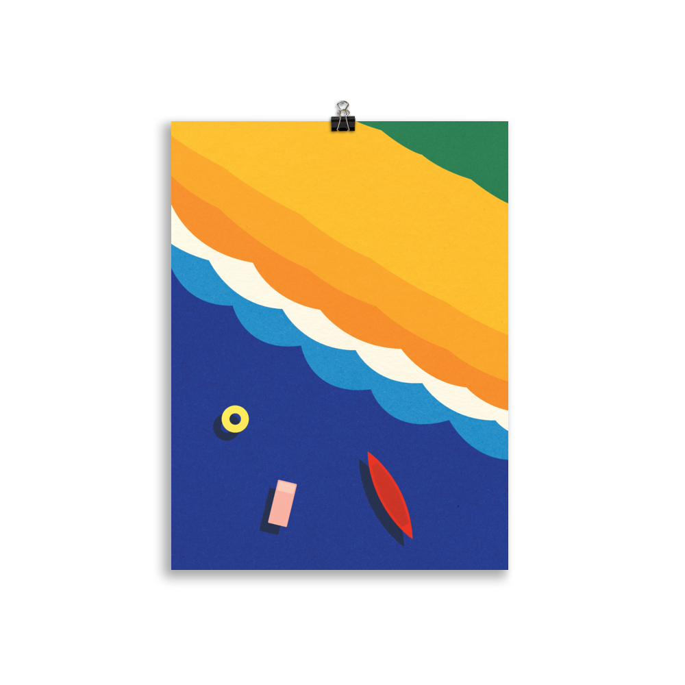 Poster Art Print Illustration – Beach Life