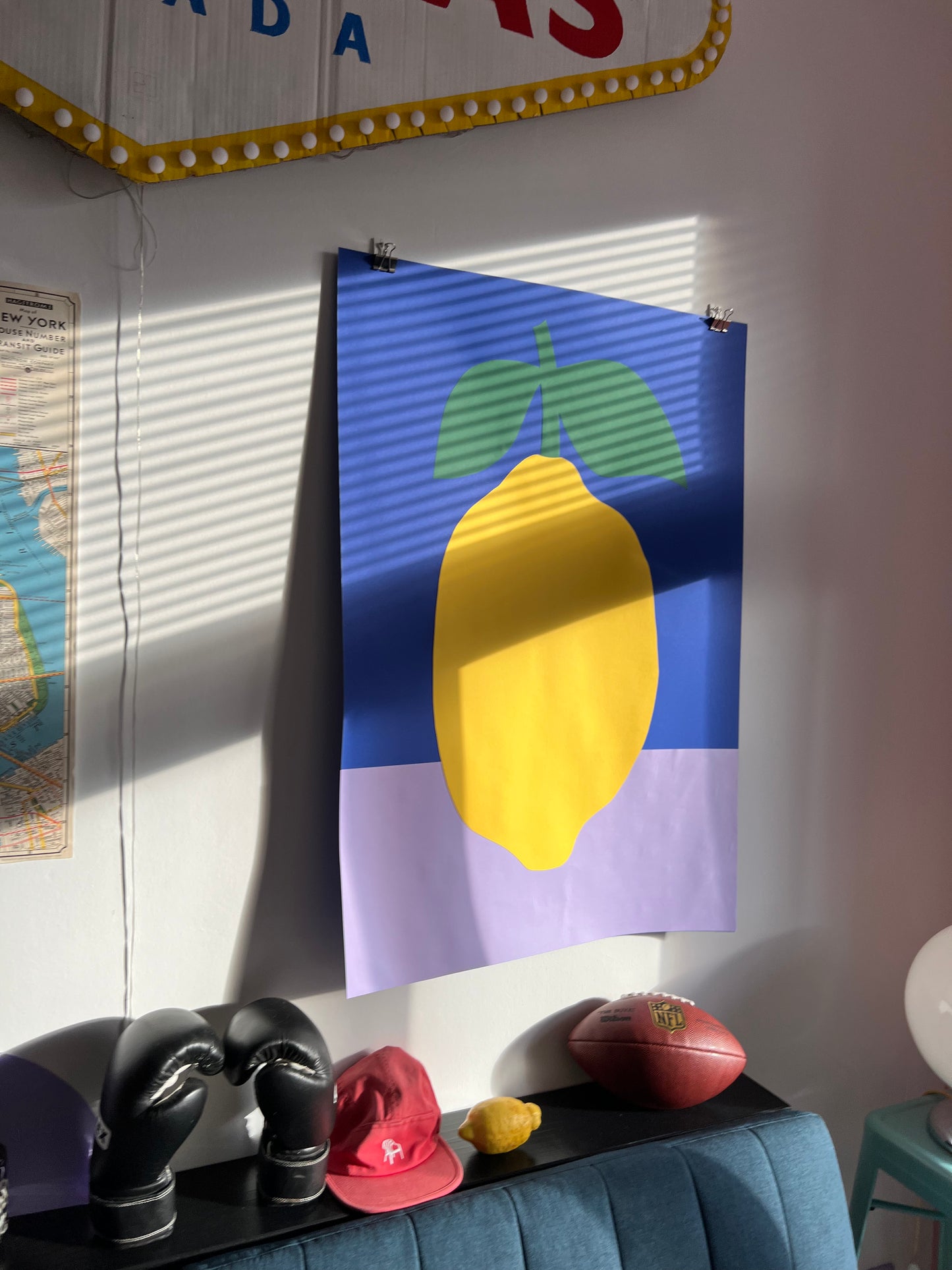Big Lemon With Two Leaves