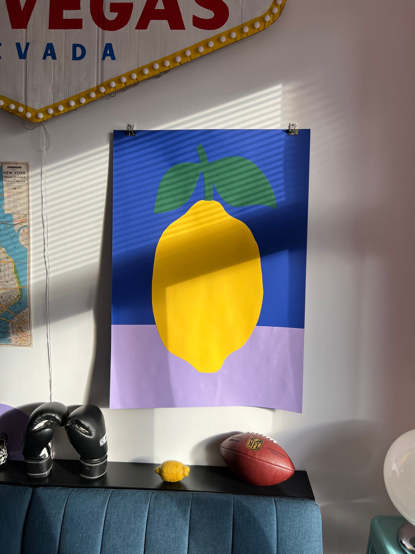 Big Lemon With Two Leaves
