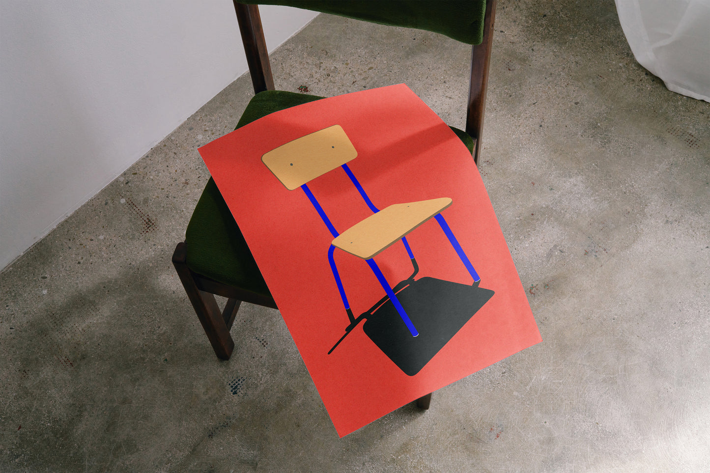 Poster Art Print Illustration – Stacking Chair