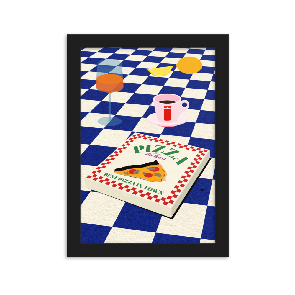 Framed Fine Art Print – The Italian Menu