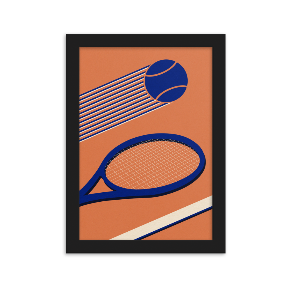 Framed Fine Art Print – Tennis 80's