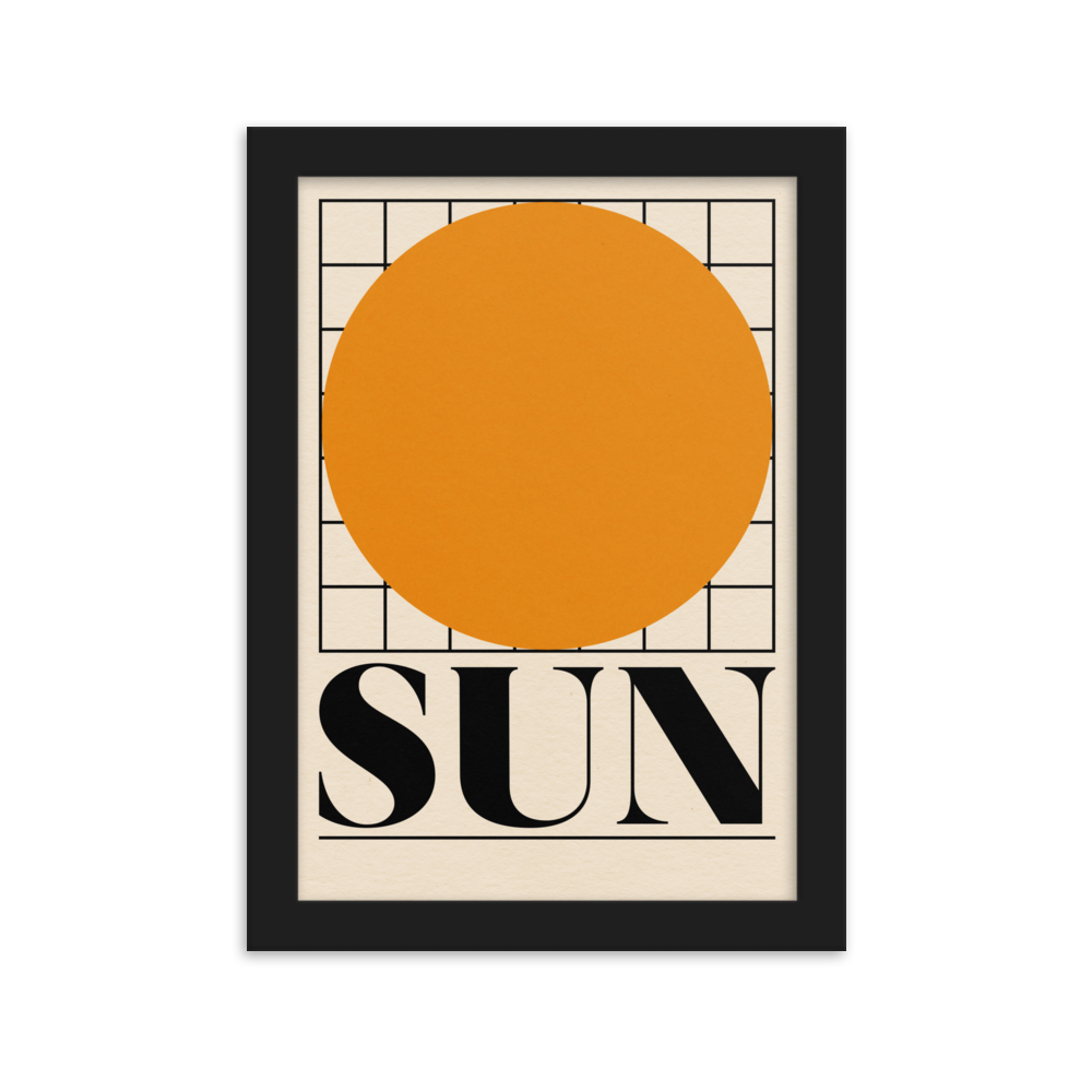 Framed Fine Art Print – SUN