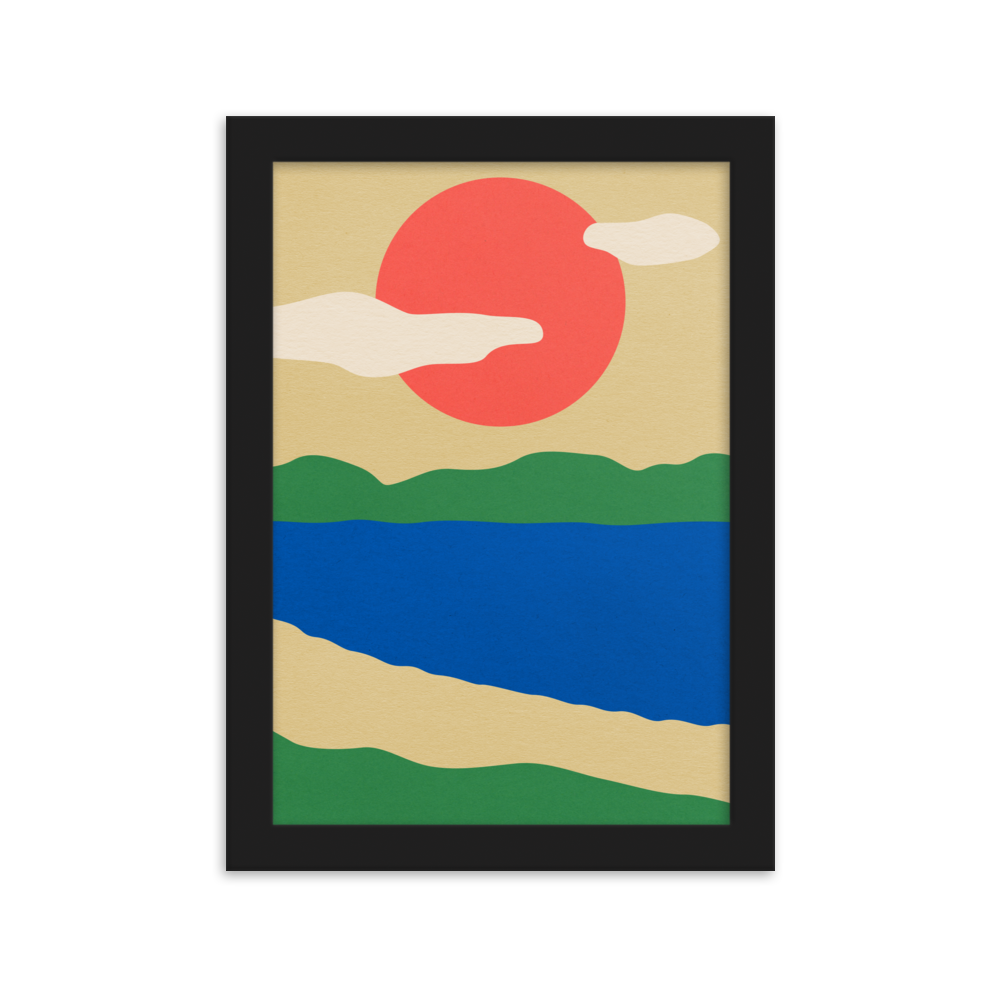 Framed Fine Art Print – Summer By The Lakes