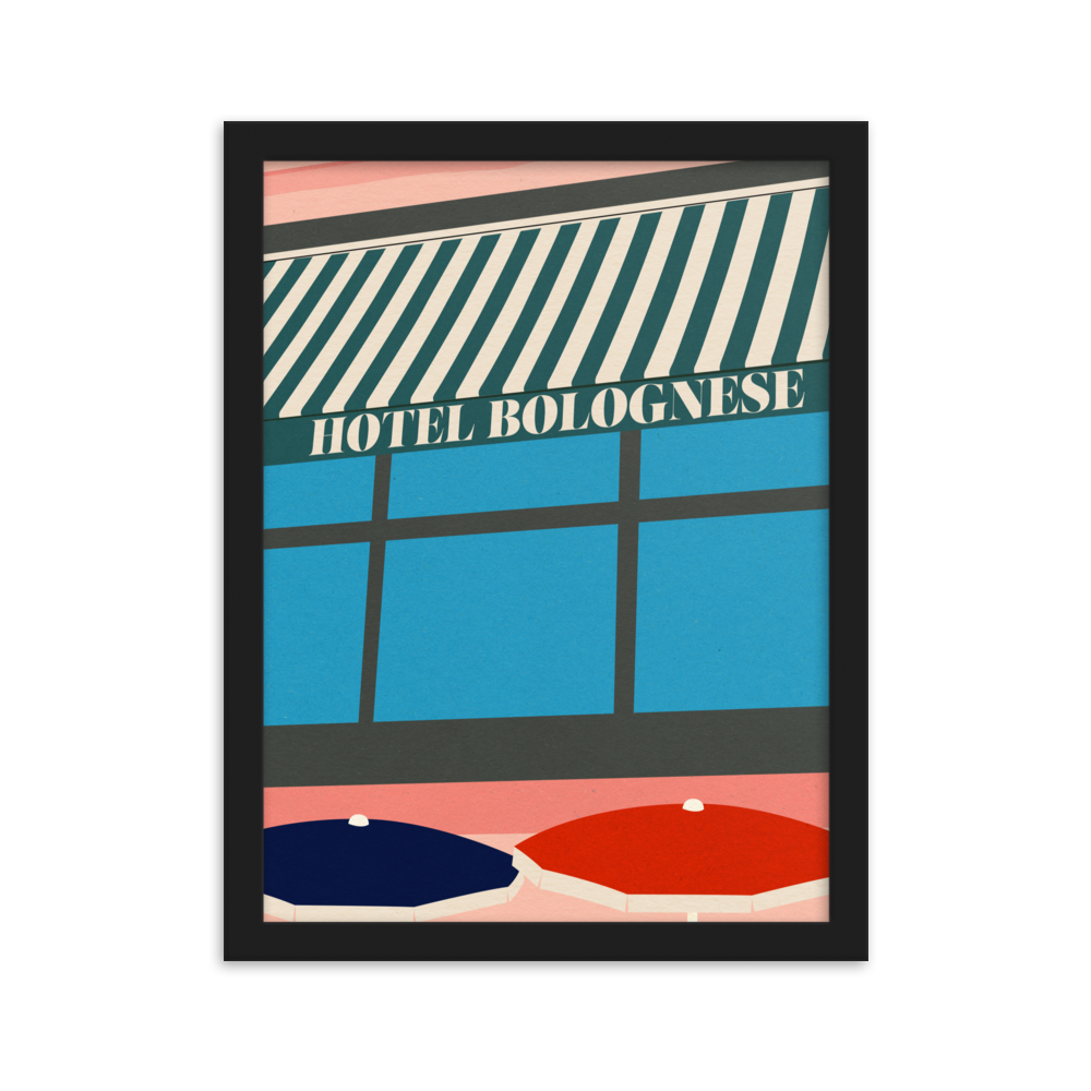 Framed Fine Art Print – Hotel Bolognese