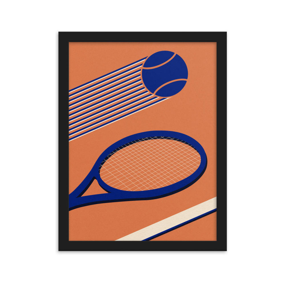 Framed Fine Art Print – Tennis 80's