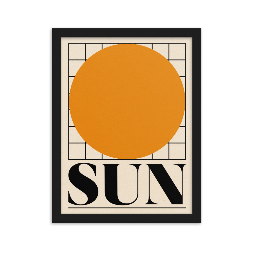 Framed Fine Art Print – SUN
