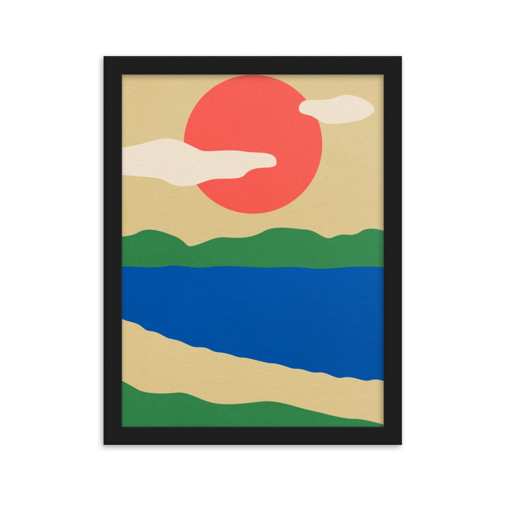 Framed Fine Art Print – Summer By The Lakes