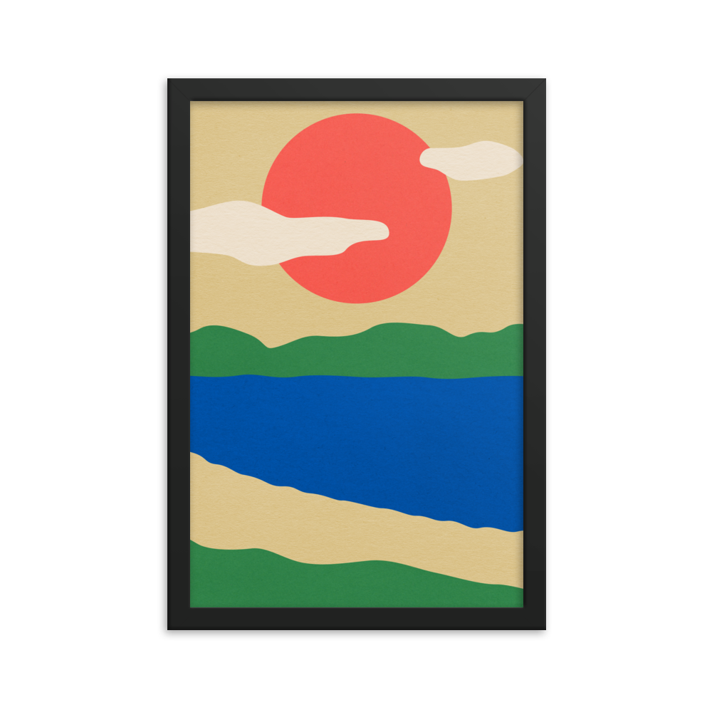 Framed Fine Art Print – Summer By The Lakes