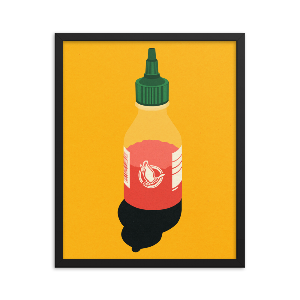 Framed Fine Art Print – Chili Sauce