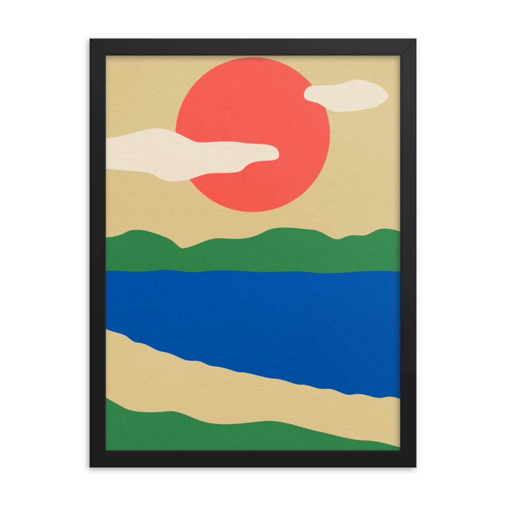 Framed Fine Art Print – Summer By The Lakes