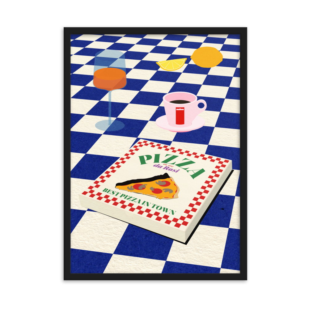 Framed Fine Art Print – The Italian Menu