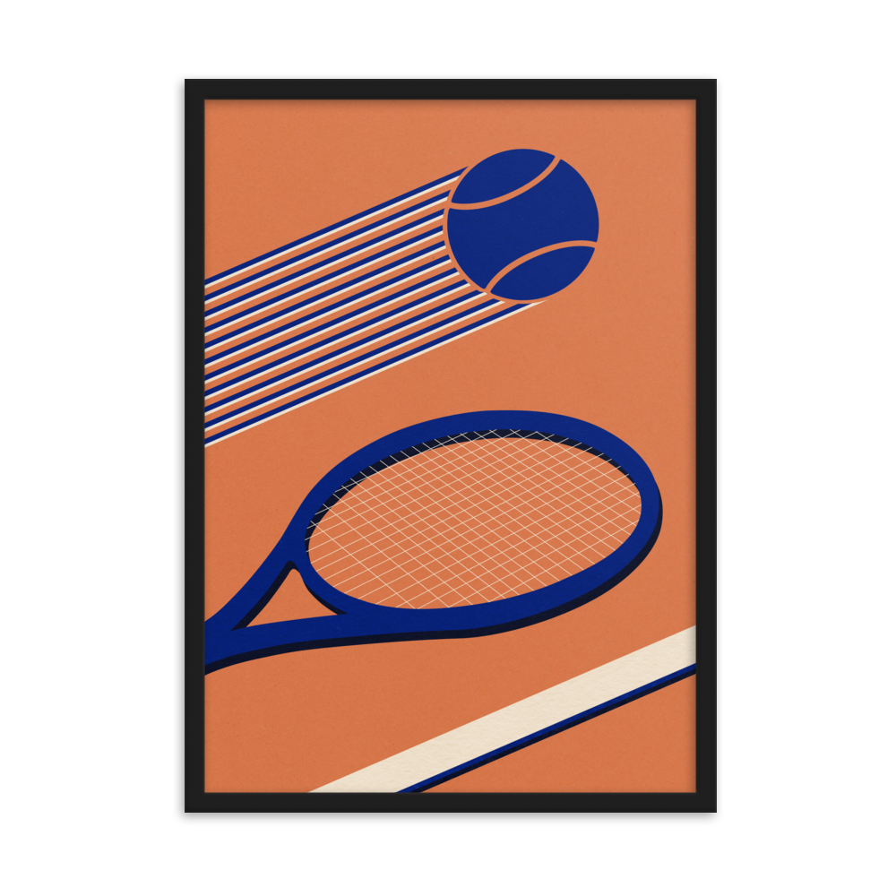 Framed Fine Art Print – Tennis 80's