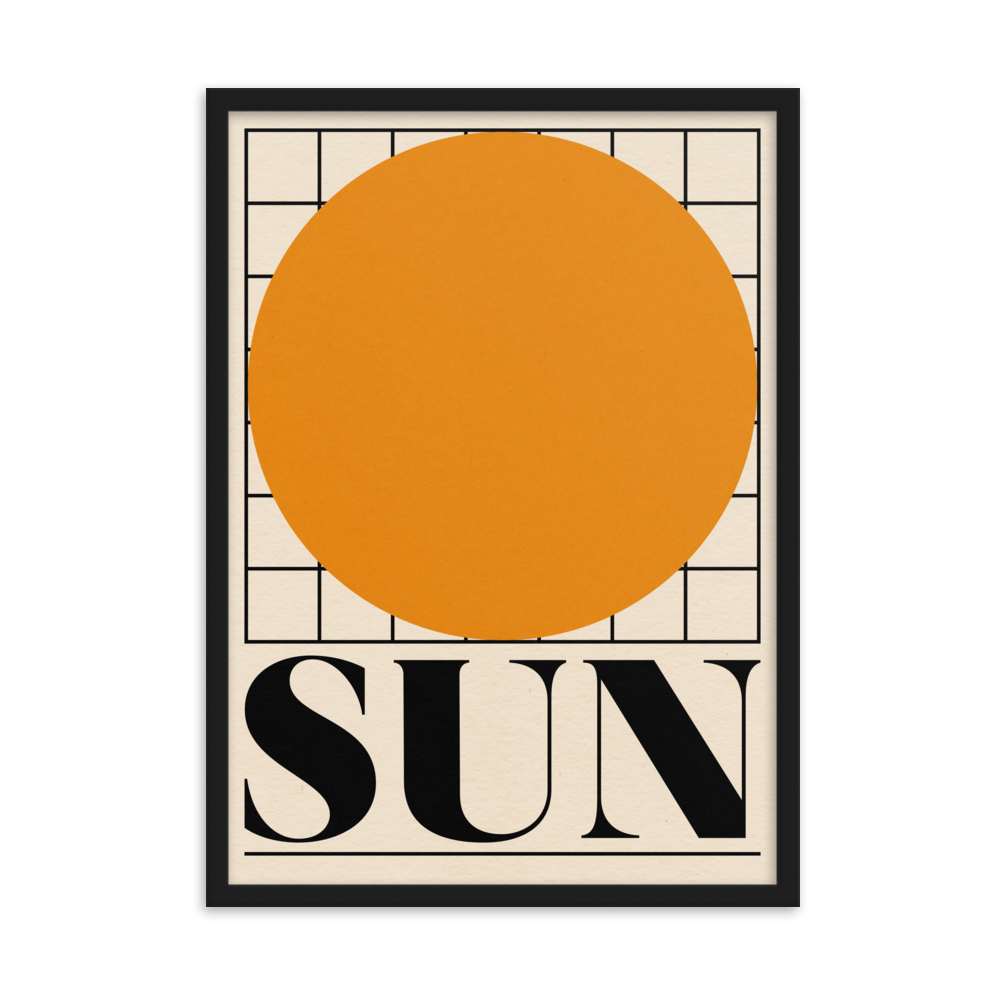 Framed Fine Art Print – SUN