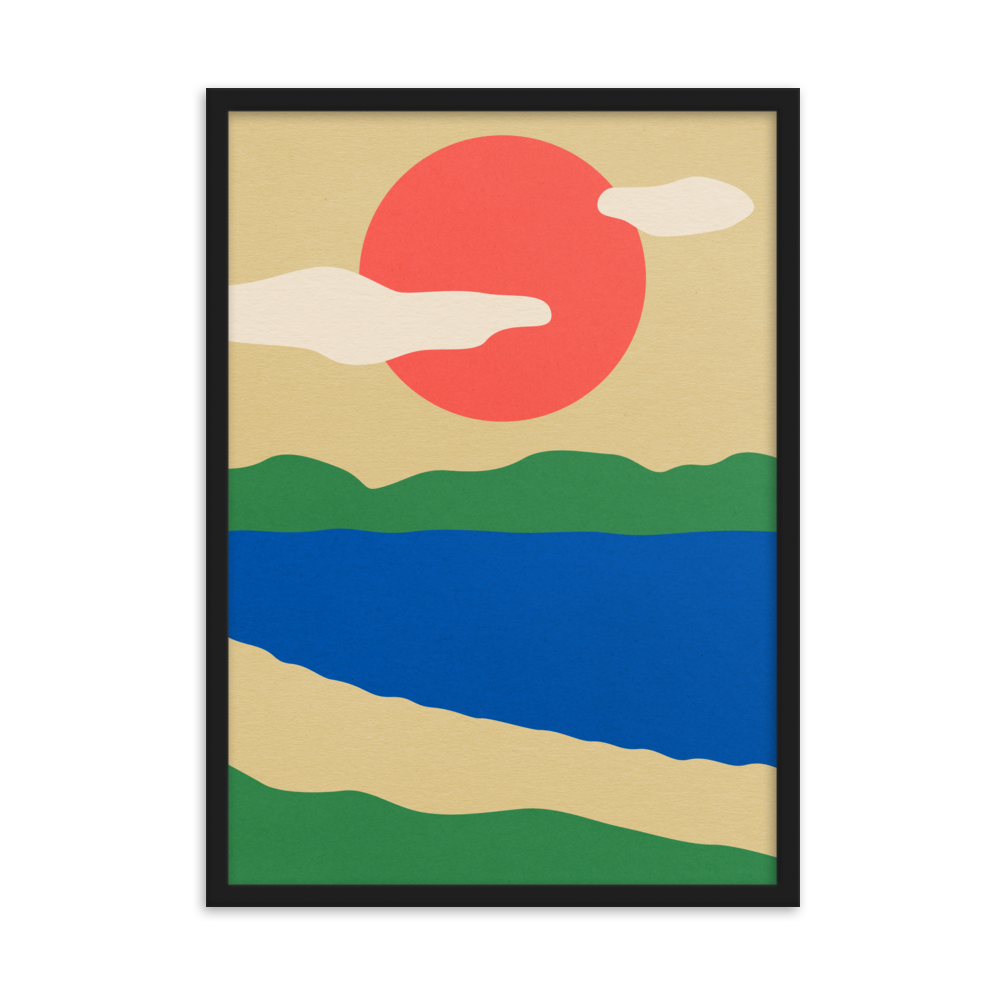 Framed Fine Art Print – Summer By The Lakes