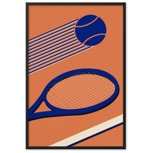 Framed Fine Art Print – Tennis 80's