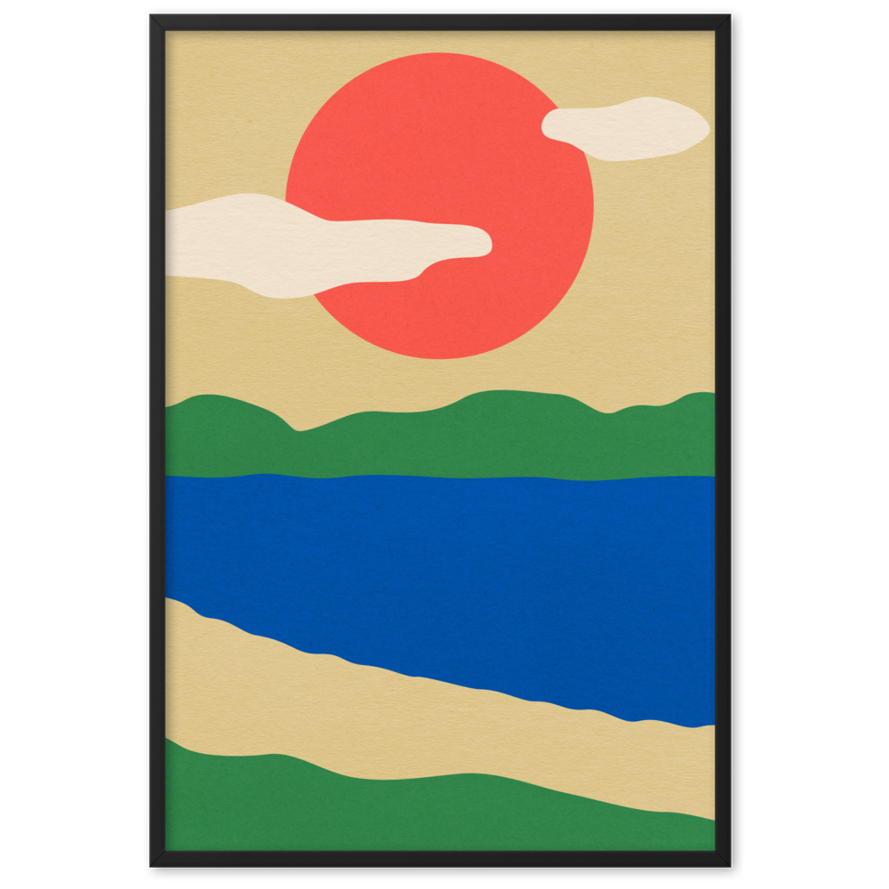 Framed Fine Art Print – Summer By The Lakes