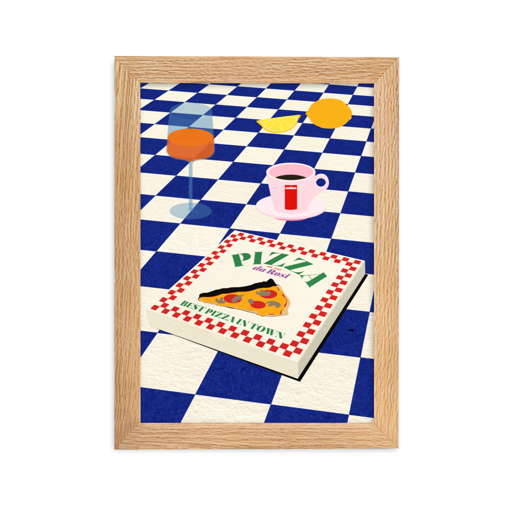 Framed Fine Art Print – The Italian Menu