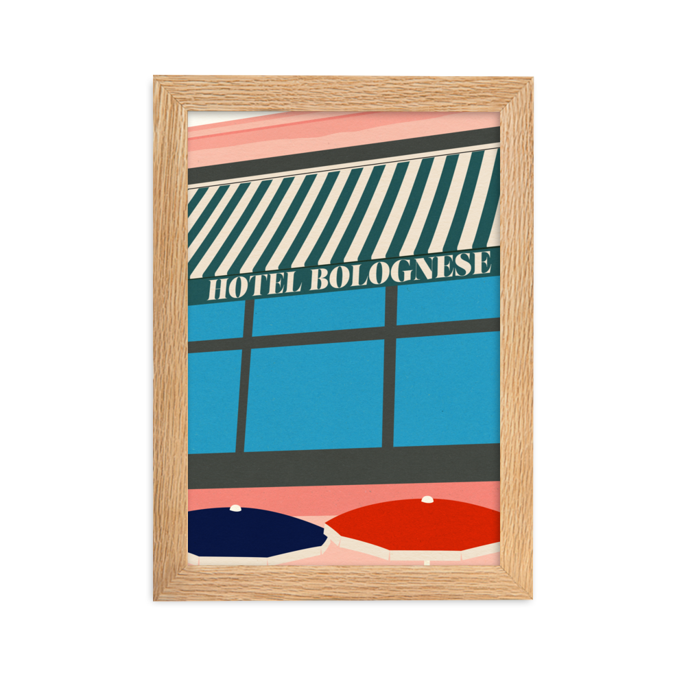 Framed Fine Art Print – Hotel Bolognese