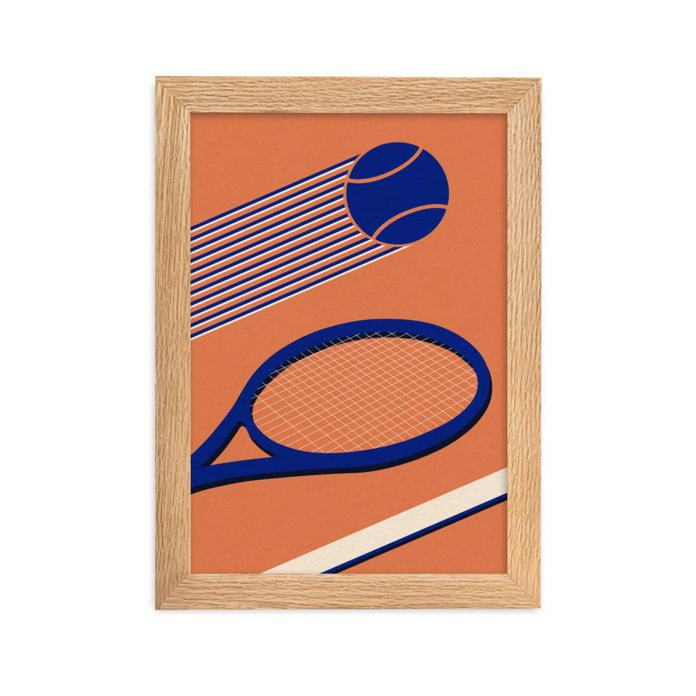 Framed Fine Art Print – Tennis 80's