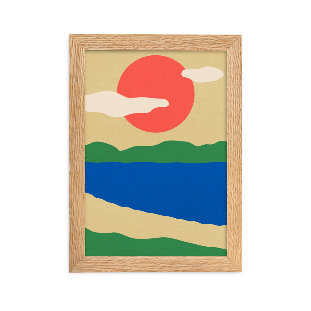 Framed Fine Art Print – Summer By The Lakes
