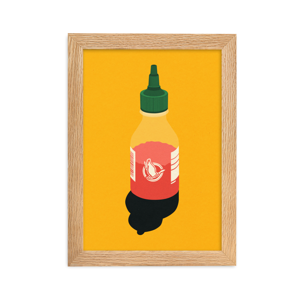 Framed Fine Art Print – Chili Sauce