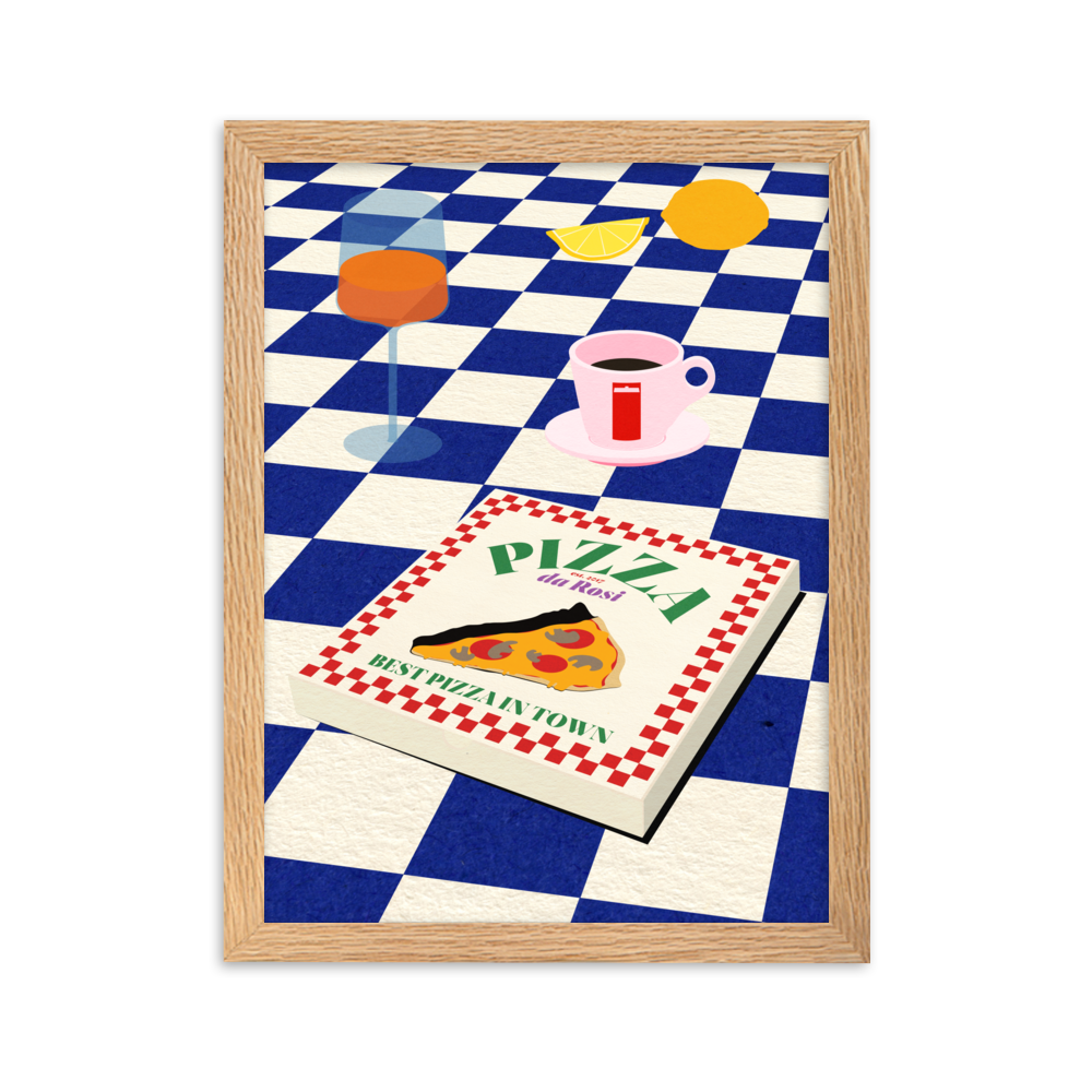 Framed Fine Art Print – The Italian Menu