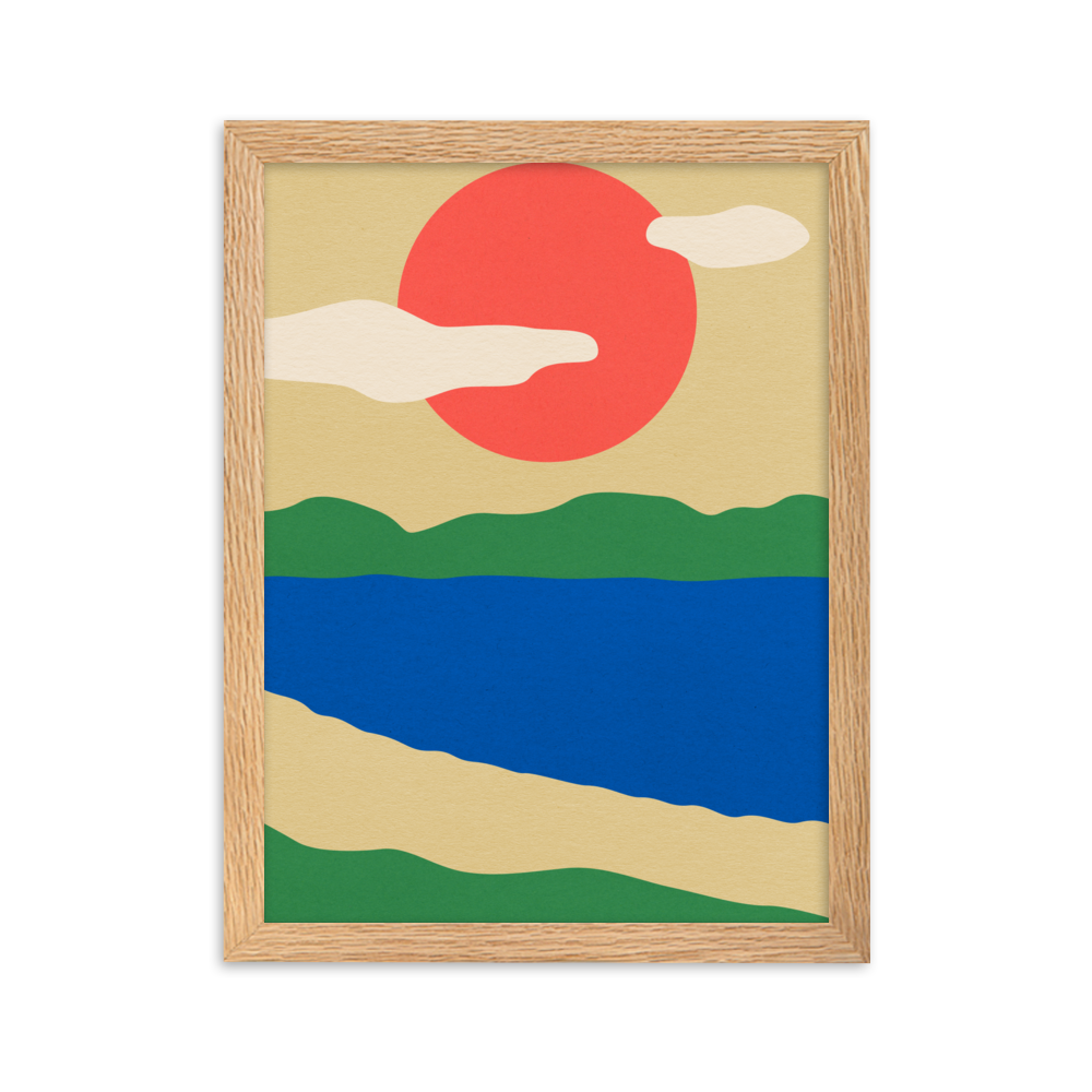 Framed Fine Art Print – Summer By The Lakes