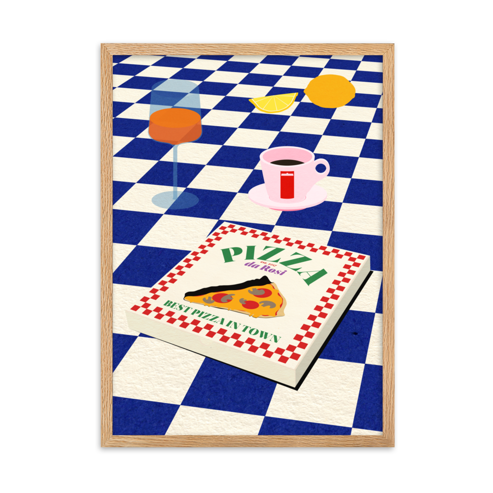 Framed Fine Art Print – The Italian Menu