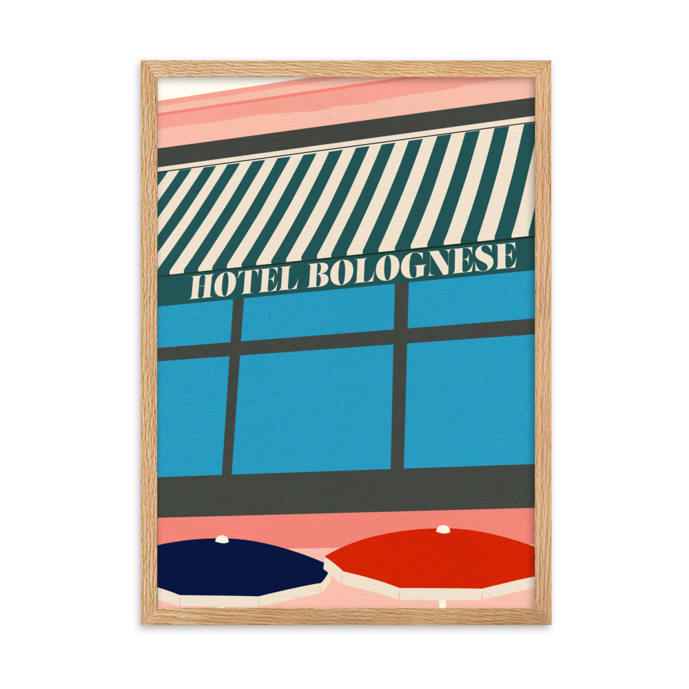 Framed Fine Art Print – Hotel Bolognese
